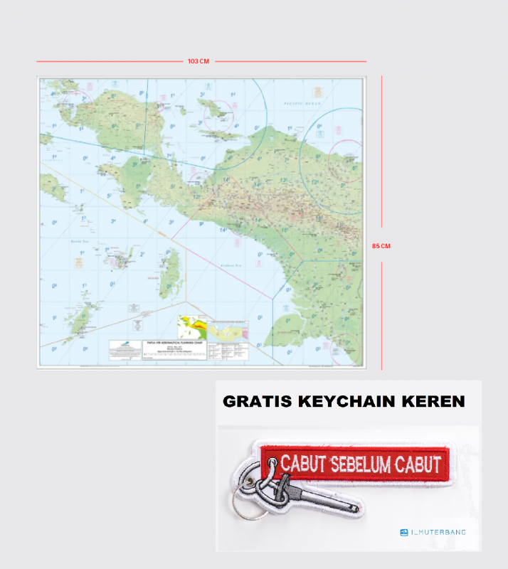 VFR PLANNING (WALL) CHART PAPUA Aerosupply