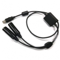 ADAPTER HEADSET DUAL GA TO PC/USB PA-96 - PILOT USA